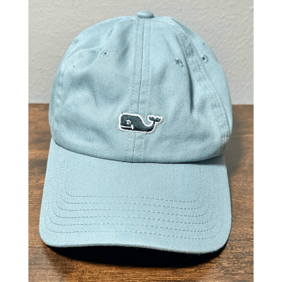 Vineyard Vines Unisex Aqua Marine Blue Adjustable Cap Gently Used - Picture 2 of 12